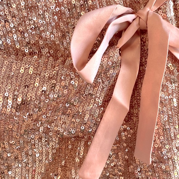 TULAROSA Rose Gold Sequins Skort - Picture 9 of 16